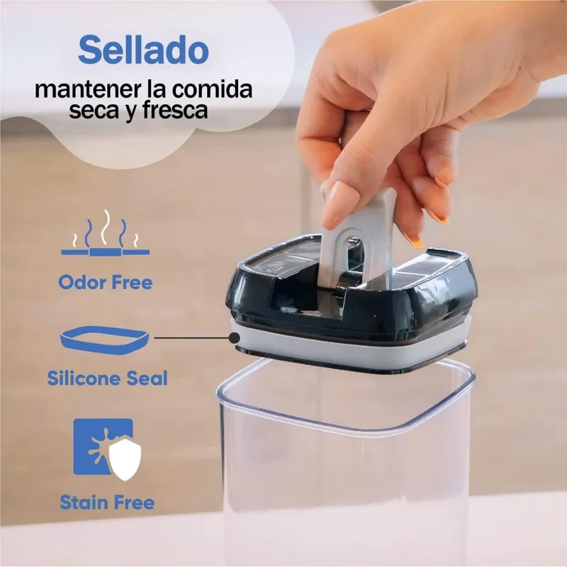 Recipientes Organizadores Comida Herméticos Sellables Set X7