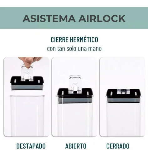 Recipientes Organizadores Comida Herméticos Sellables Set X7