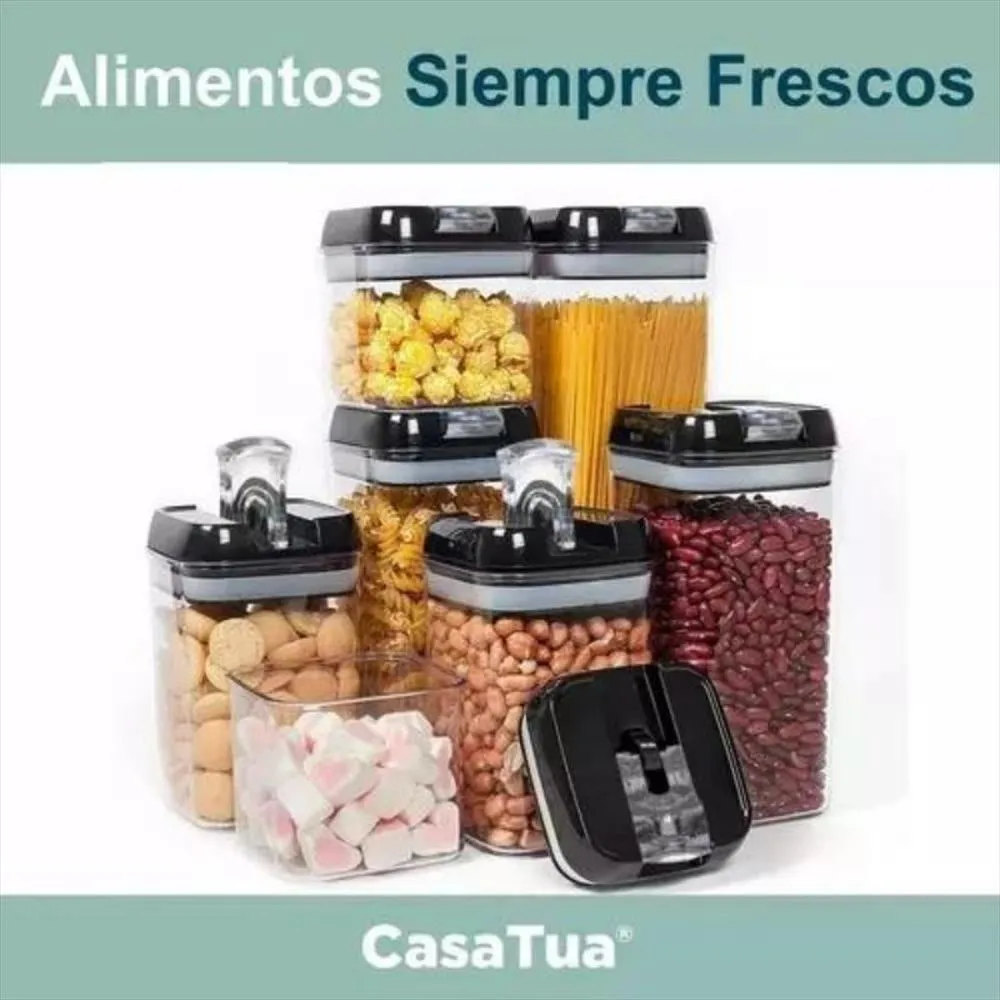 Recipientes Organizadores Comida Herméticos Sellables Set X7