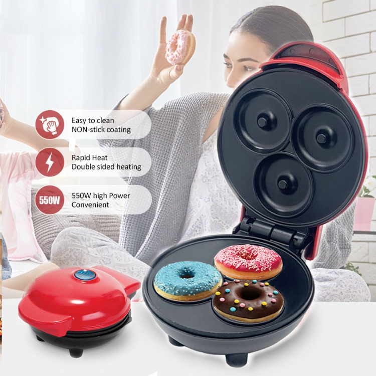 Máquina De Donas Portátil X3 Donuts Antiadherente Cenc 041